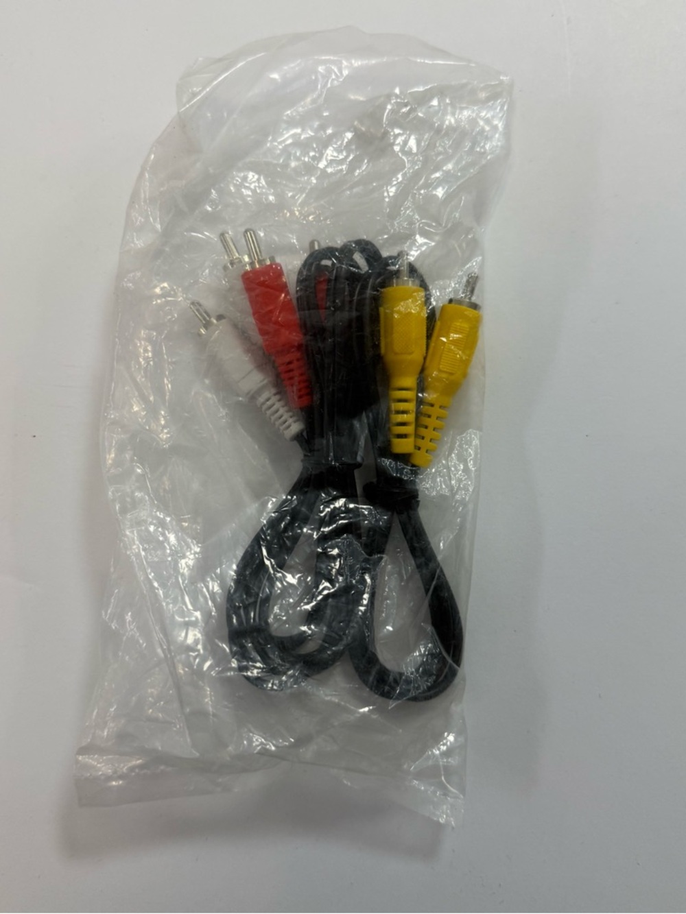 Composite AV RCA Cable with Red, White, Yellow Connectors TV VCR DVD NEW SEALED